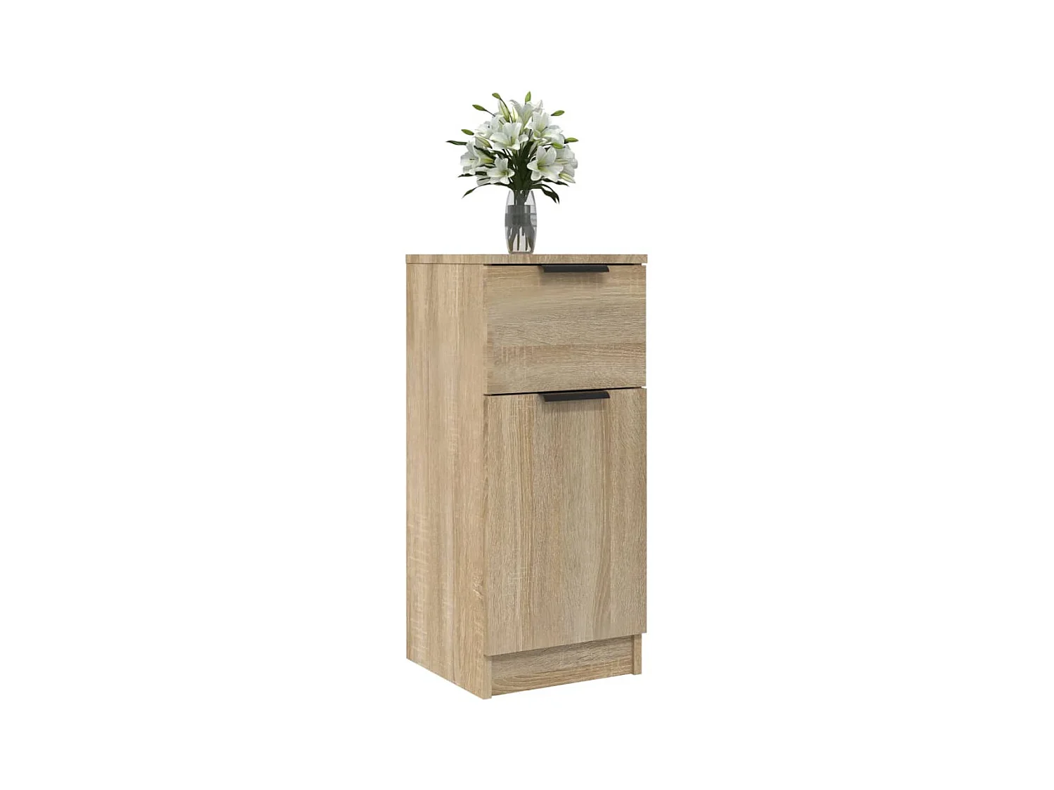 Buffet | Commode à tiroir | Meuble de rangements | Bahuts | Meuble de rangement 2 pcs Chêne Sonoma 30x30x70 cm Bois d'ingénierie
