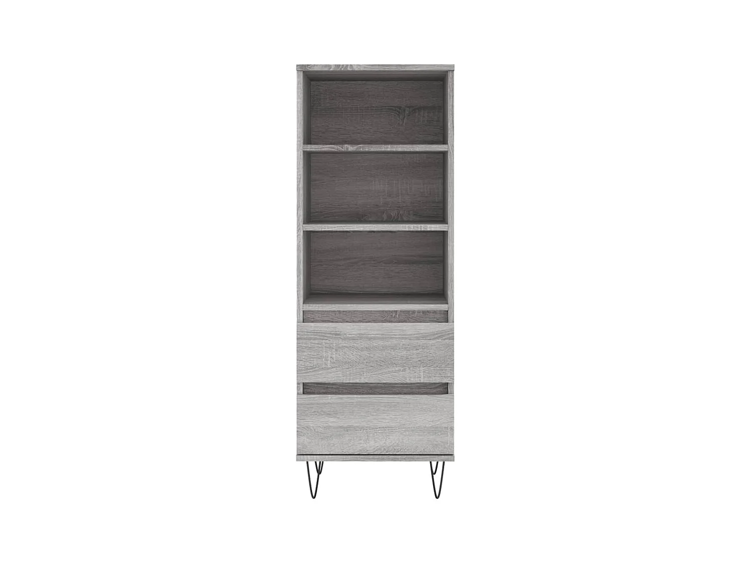 Buffet | Bahut | Meuble de rangement haut Sonoma gris 40x36x110 cm Bois d'ingénierie