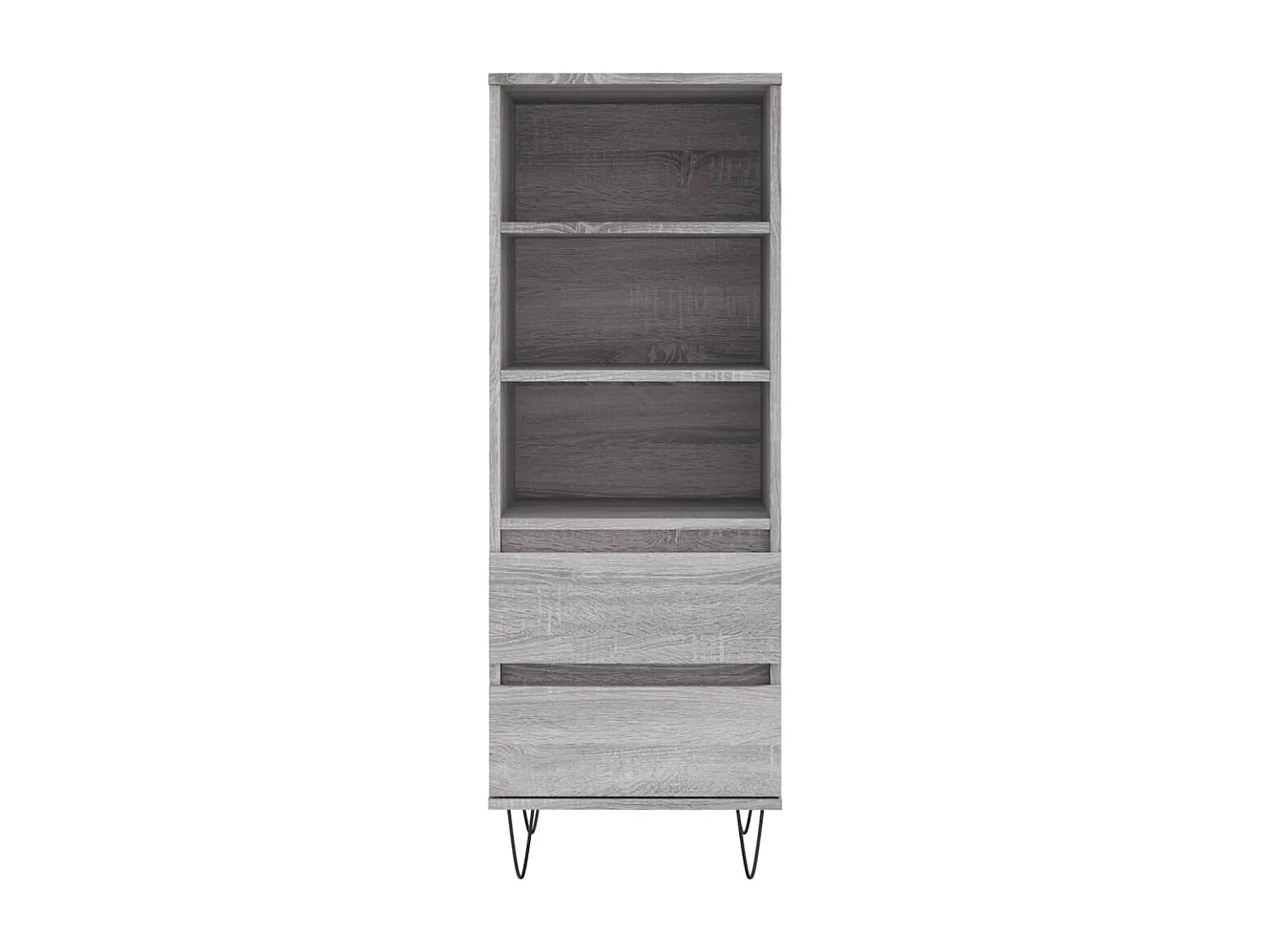 Buffet | Bahut | Meuble de rangement haut Sonoma gris 40x36x110 cm Bois d'ingénierie