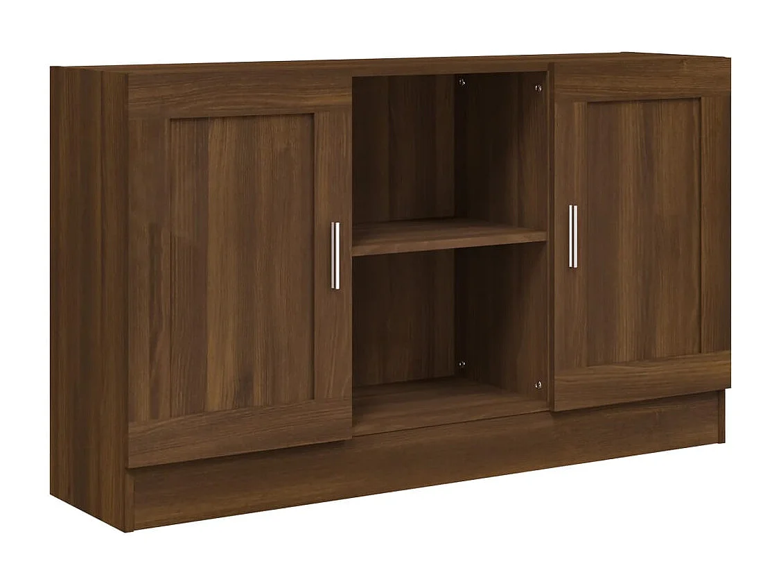 Credenza | Buffet | Armadio Rovere Marrone 120x30,5x70 cm in Legno Multistrato