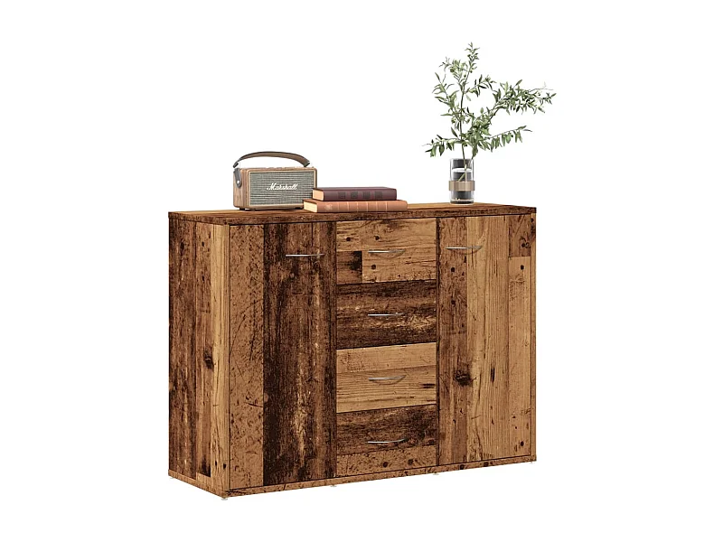 Buffet | Commode à tiroir | Meuble de rangement vieux bois 88x30x64 cm bois d'ingénierie
