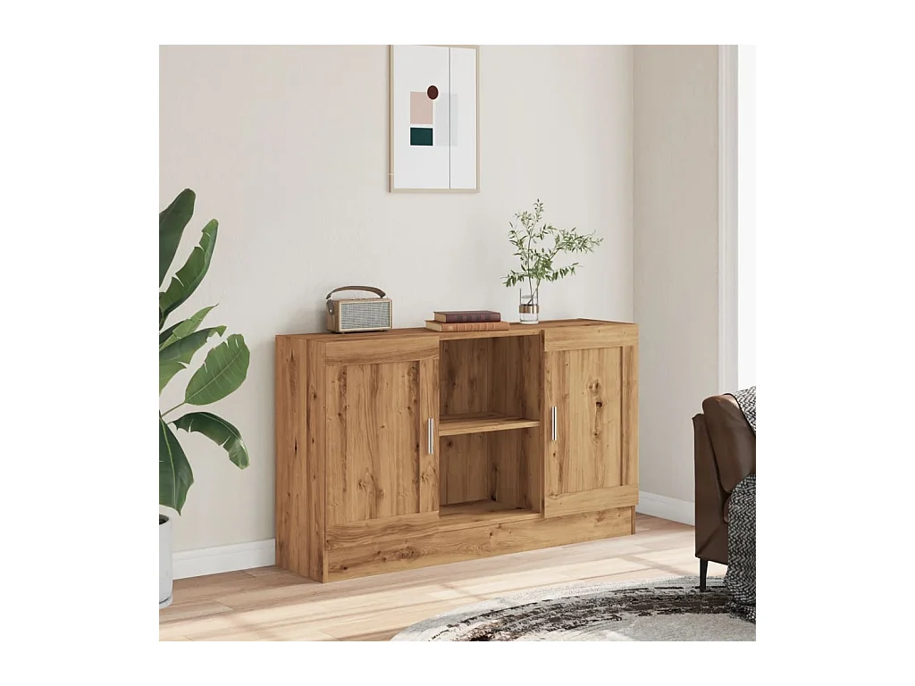 Credenza | Buffet | Armadio Rovere Artigianale 120x30,5x70 cm in Truciolato