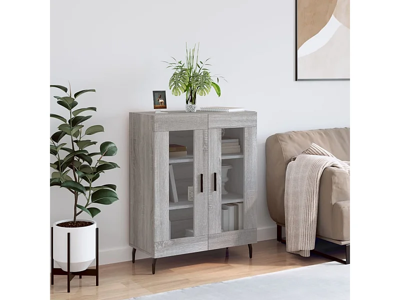 Buffet | Bahut | Meuble de rangement sonoma gris 69,5x34x90 cm bois d'ingénierie