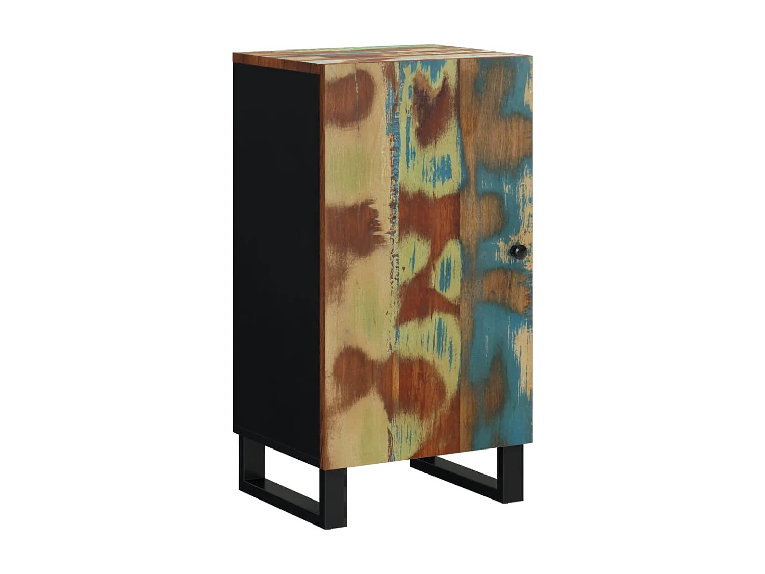 Credenza | Buffet | Armadio con Anta 40x31x75 cm in Legno Massello di Recupero