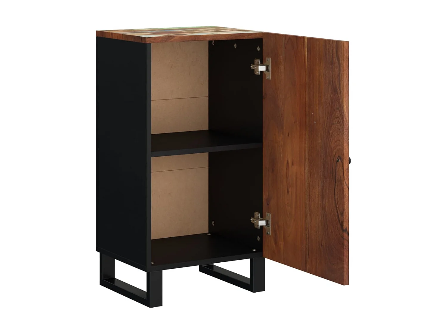 Credenza | Buffet | Armadio con Anta 40x31x75 cm in Legno Massello di Recupero