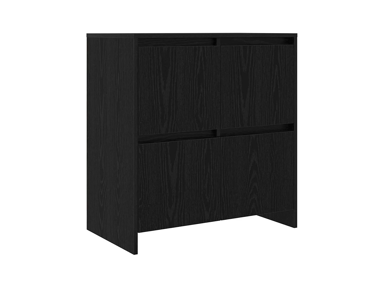 Buffet | Bahut | Meuble de rangement 2 pcs Chêne noir 70 x 41 x 75 cm Bois d'ingénierie
