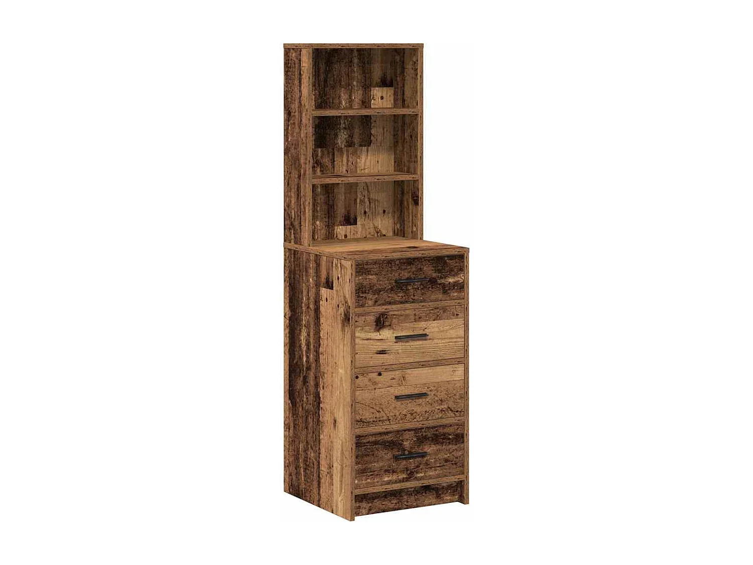 Buffet | Bahut | Meuble de rangement Bois Vieilli 40x41x135 cm Panneau de Bois