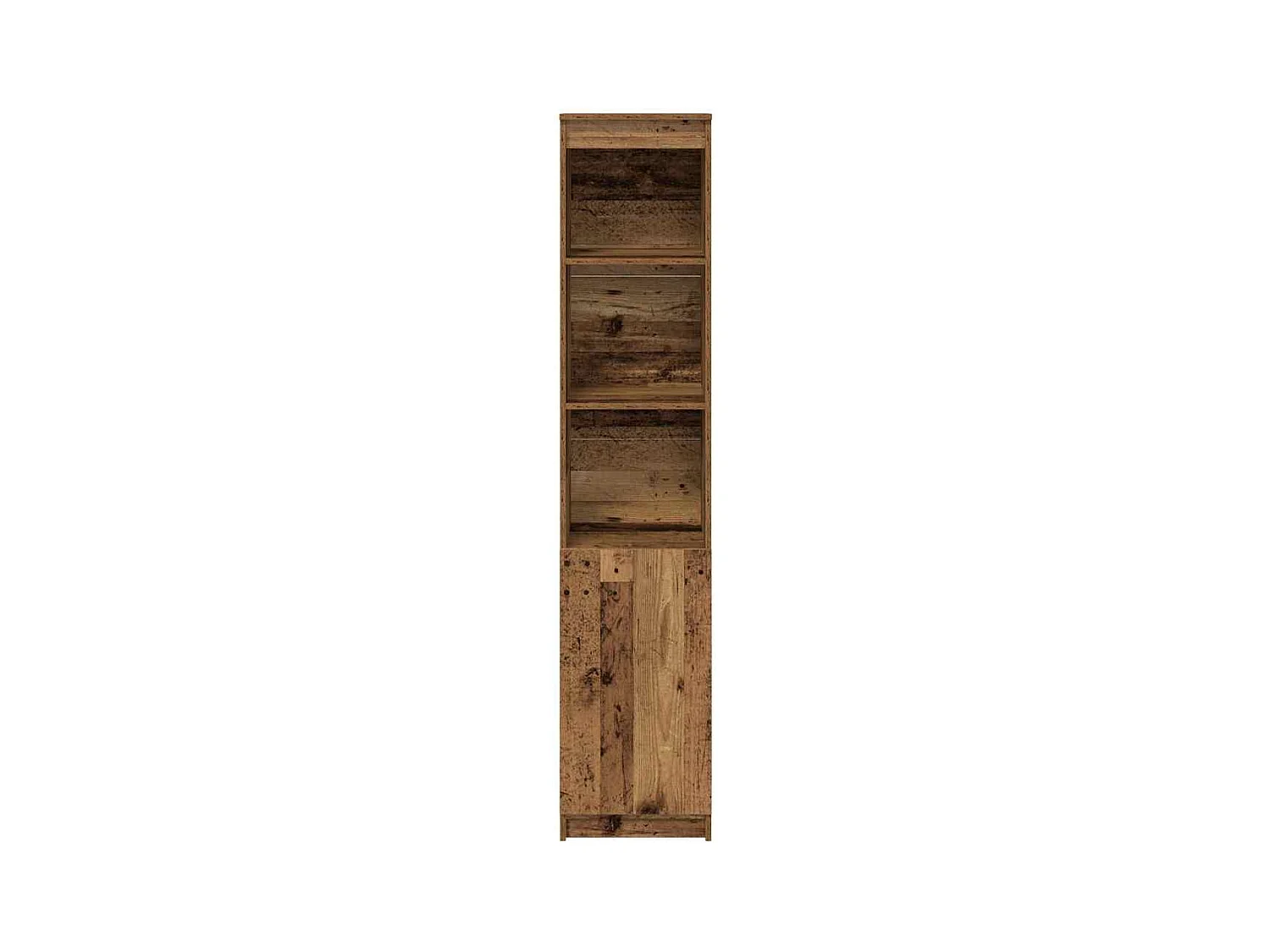 Buffet | Bahut | Meuble de rangement haut 37,5x35x180 cm vieux bois bois d'ingénierie