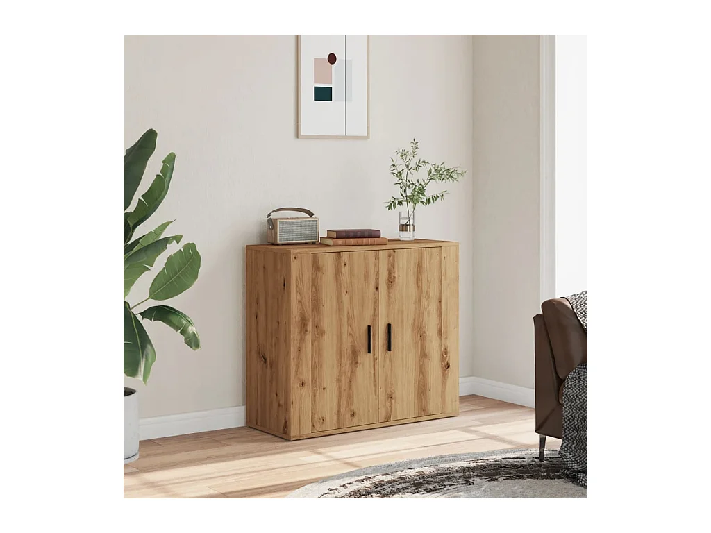 Credenza | Buffet | Armadio Rovere Artigianale 80x33x70 cm in Truciolato