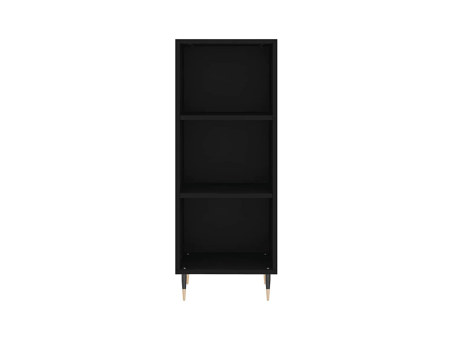 Buffet | Bahut | Meuble de rangement noir 34,5x32,5x90 cm bois d'ingénierie
