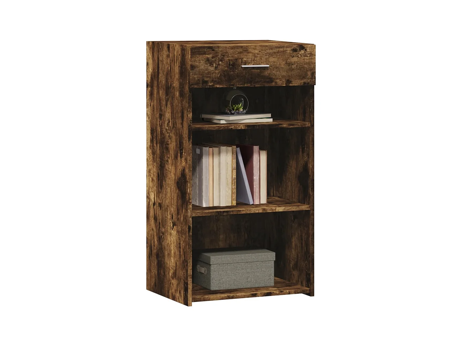 Buffet | Bahut | Meuble de rangement chêne fumé 50x42,5x93 cm bois d'ingénierie