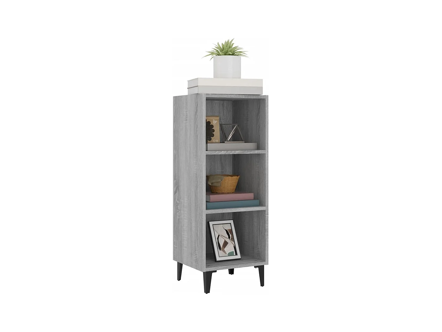 Buffet | Bahut | Meuble de rangement sonoma gris 34,5x32,5x90 cm bois d'ingénierie