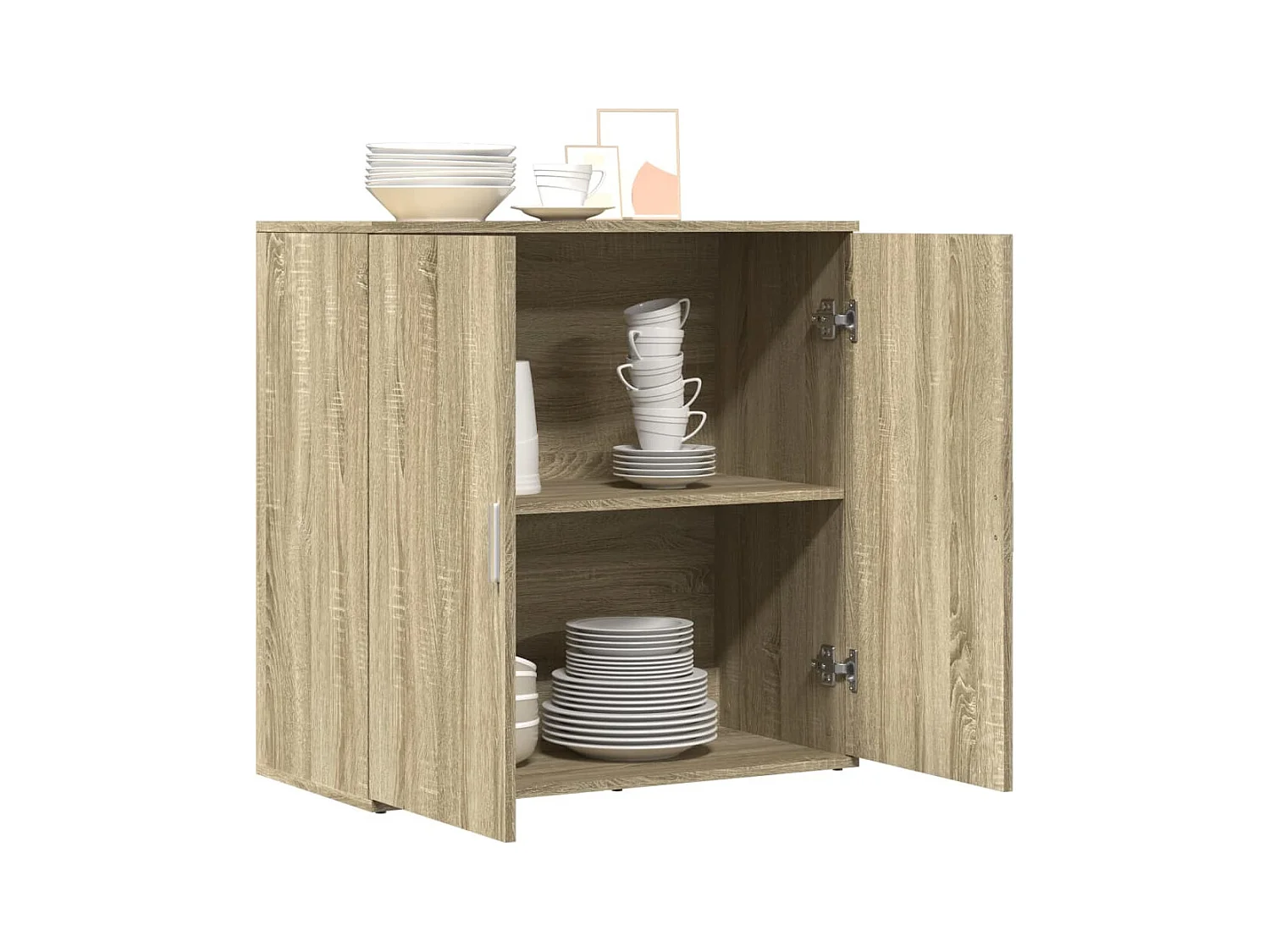 Buffet | Bahut | Meuble de rangement chêne sonoma 79x38x80 cm bois d'ingénierie