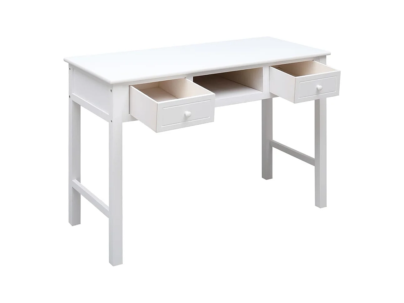 Buffet | Bahut | Meuble de rangement Blanc 108x45x76 cm Bois de Paulownia massif