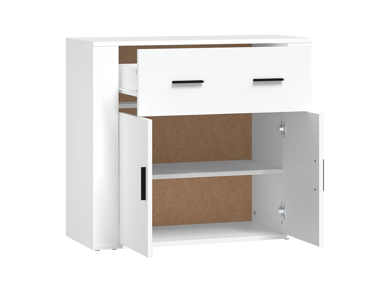 Buffet | Bahut | Meuble de rangement Blanc 80x33x70 cm Bois d'ingénierie