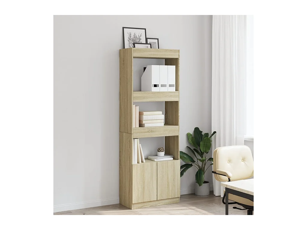 Credenza | Buffet | Armadio Rovere Sonoma 63x33x180 cm in Truciolato