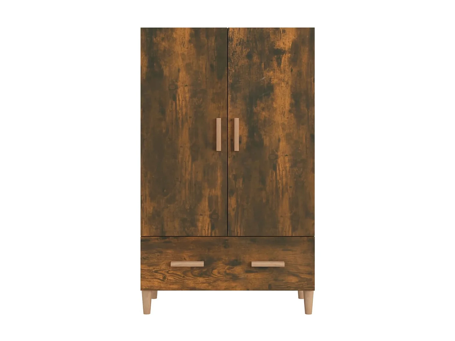 Buffet | Bahut | Meuble de rangement haut Chêne fumé 70x31x115 cm Bois d'ingénierie