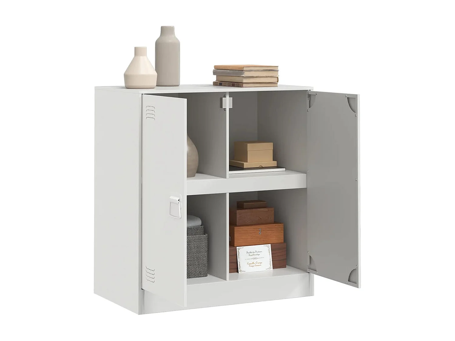 Credenza | Buffet | Armadio Rosa 67x39x73 cm in Acciaio