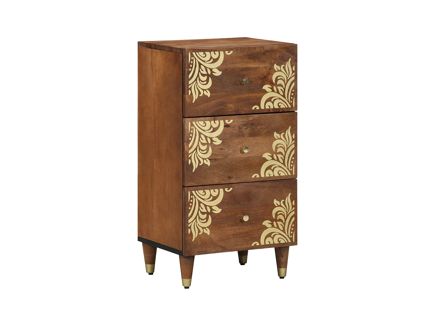 Sideboard | Credenza | Armadio Marrone miele Legno massello 40 x 33 x 75 cm Sideboard | Credenza | Armadio