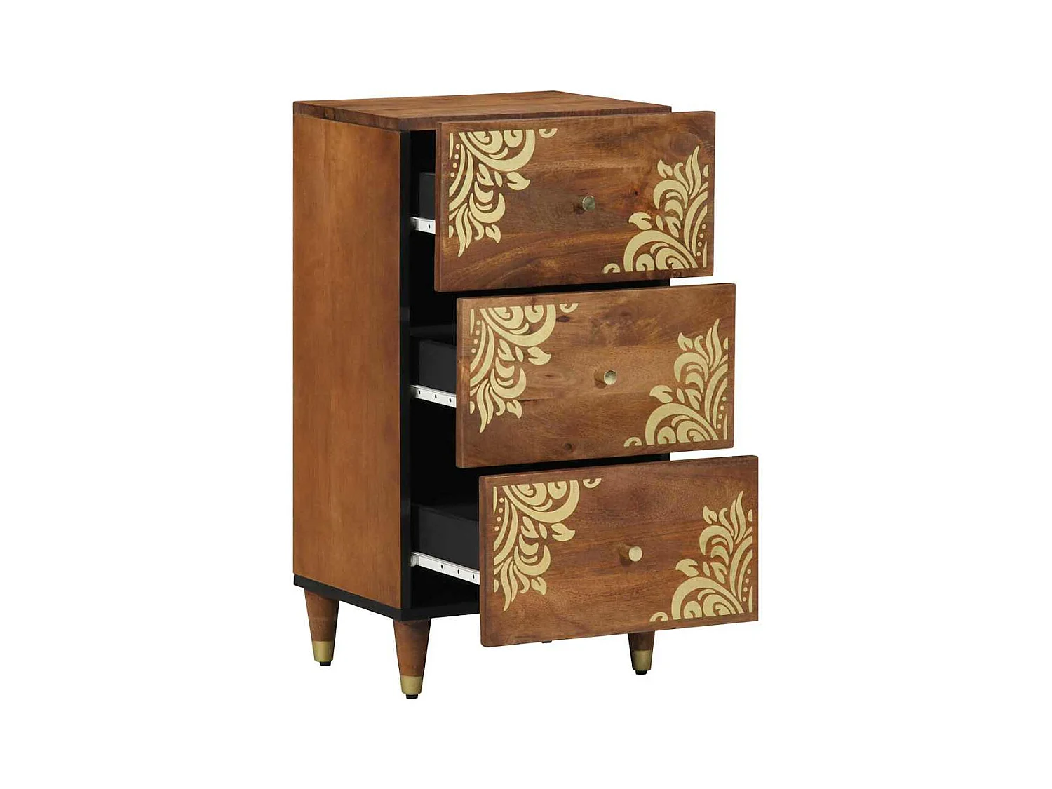 Sideboard | Credenza | Armadio Marrone miele Legno massello 40 x 33 x 75 cm Sideboard | Credenza | Armadio