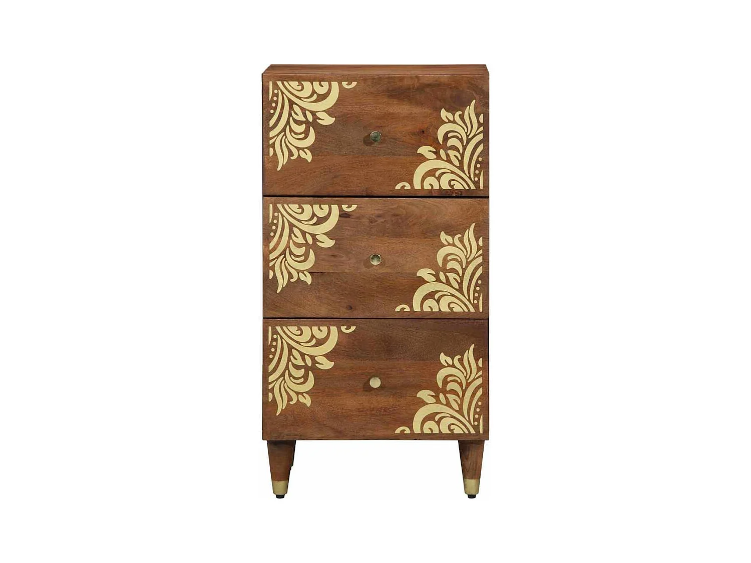 Sideboard | Credenza | Armadio Marrone miele Legno massello 40 x 33 x 75 cm Sideboard | Credenza | Armadio