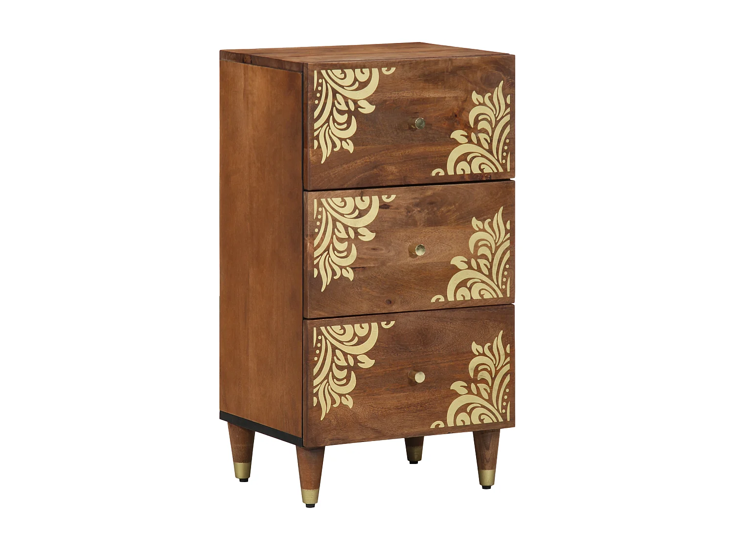 Sideboard | Credenza | Armadio Marrone miele Legno massello 40 x 33 x 75 cm Sideboard | Credenza | Armadio