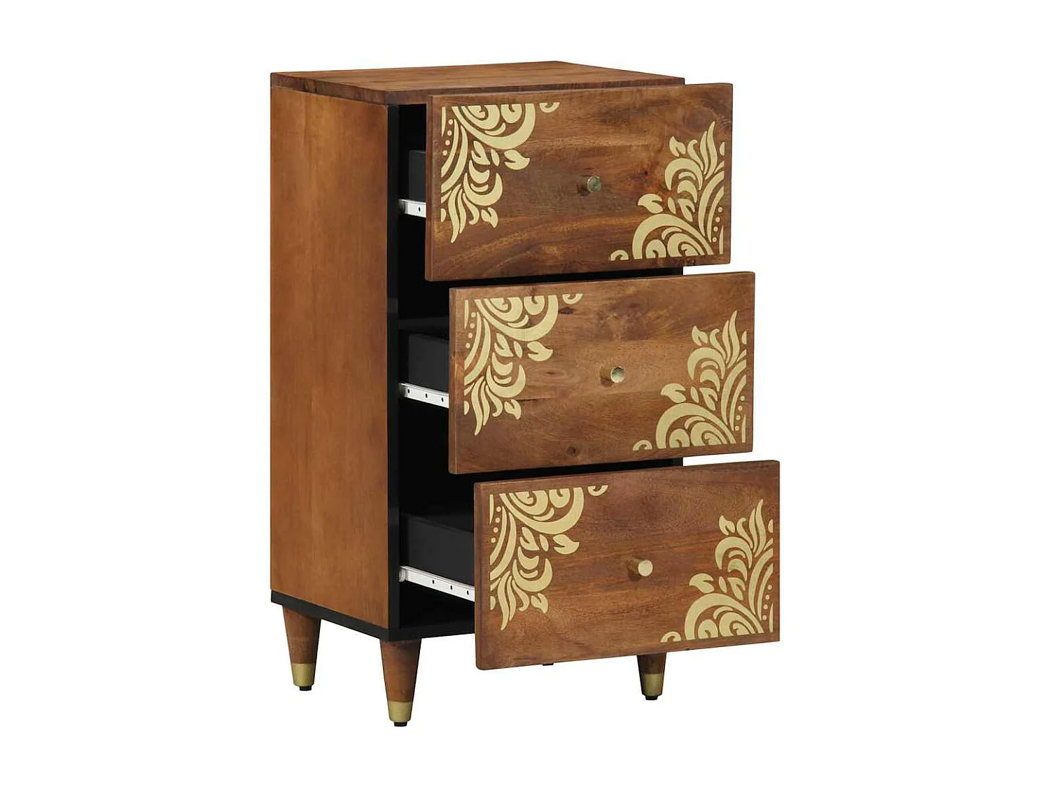 Sideboard | Credenza | Armadio Marrone miele Legno massello 40 x 33 x 75 cm Sideboard | Credenza | Armadio