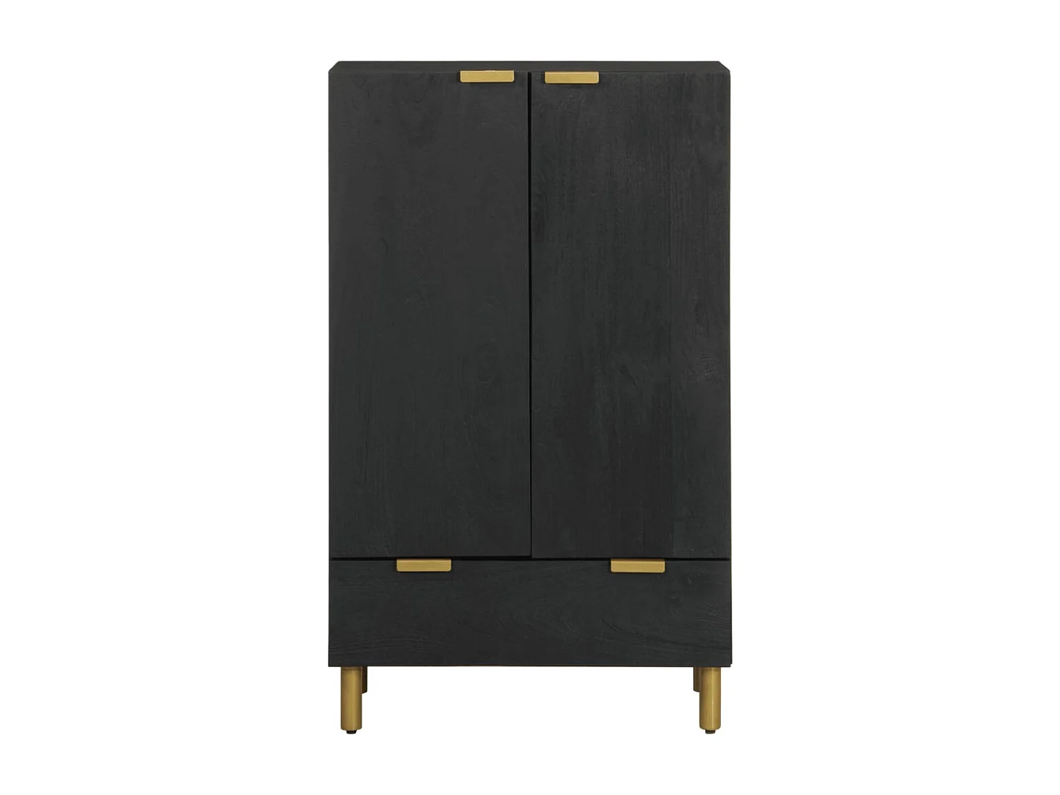 Buffet | Bahut | Meuble de rangement noir 60x33x100 cm bois d'ingénierie