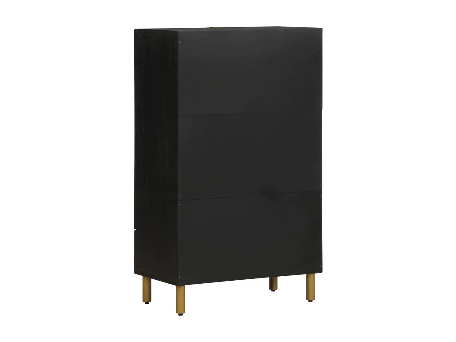 Buffet | Bahut | Meuble de rangement noir 60x33x100 cm bois d'ingénierie