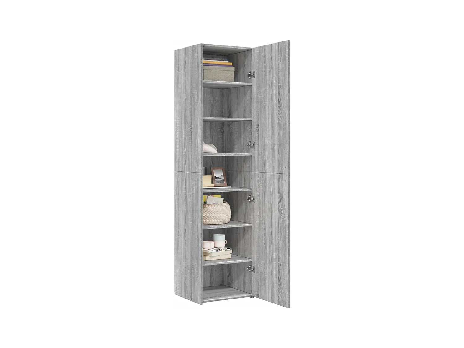 Buffet | Bahut | Meuble de rangement haut sonoma gris 45x42,5x185 cm bois d'ingénierie