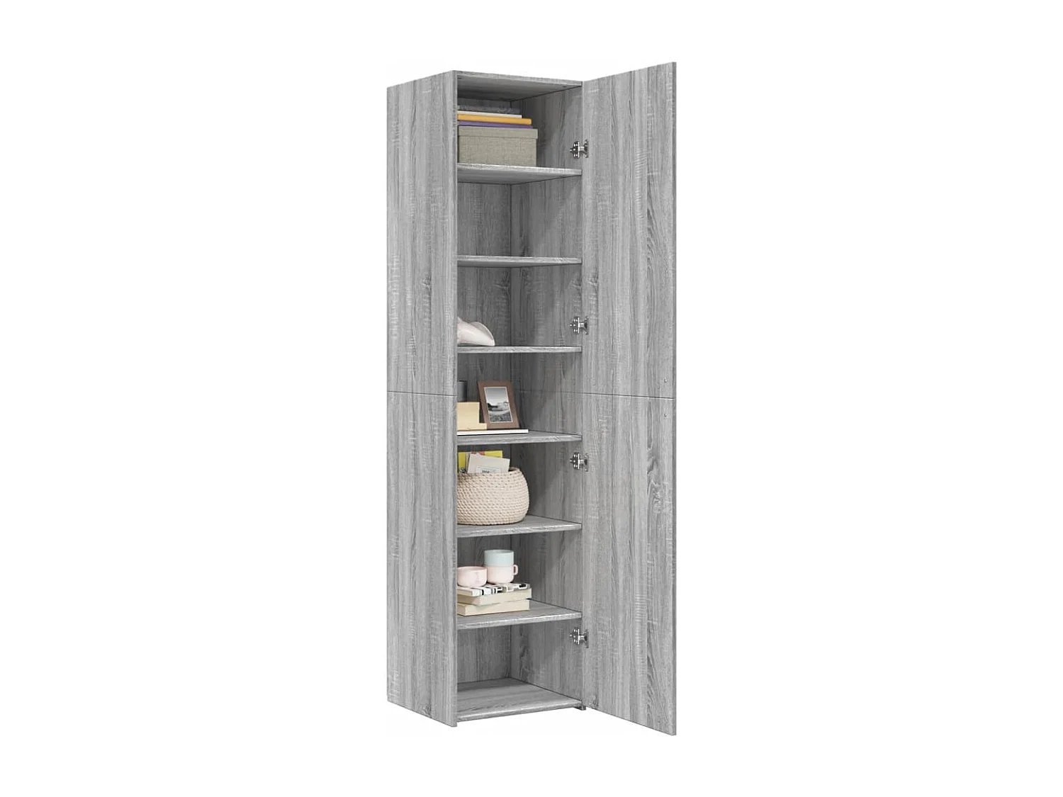 Buffet | Bahut | Meuble de rangement haut sonoma gris 45x42,5x185 cm bois d'ingénierie