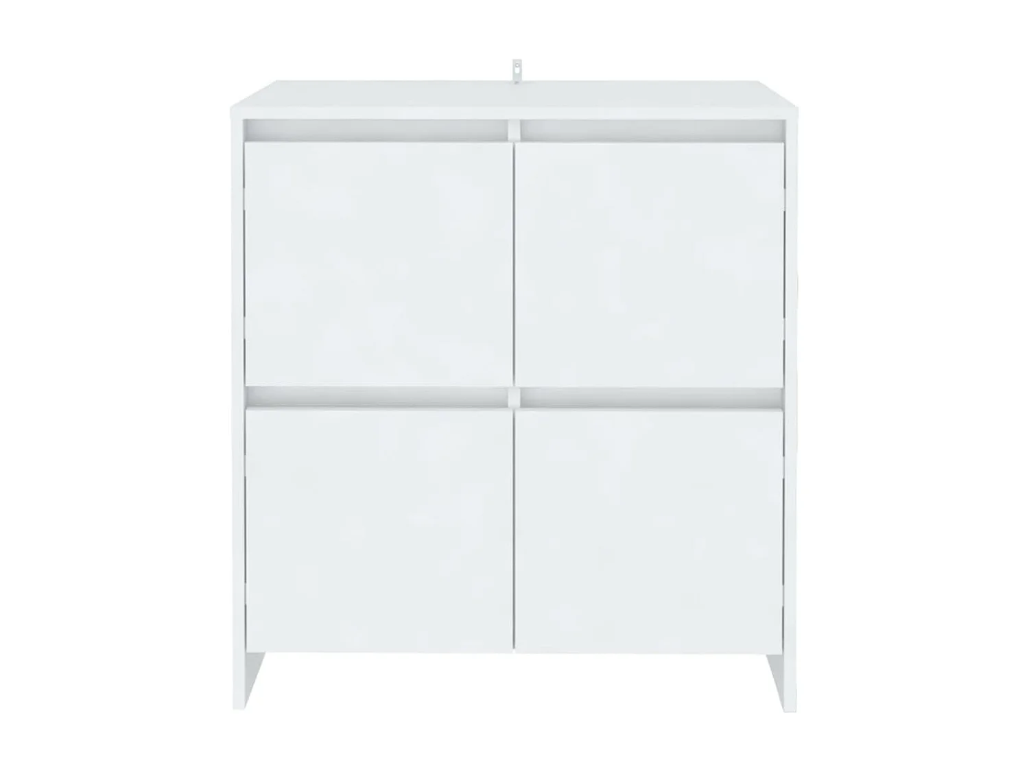 Buffets | Bahuts | Meuble de rangement 2 pcs Blanc 70x41x75 cm Bois d'ingénierie