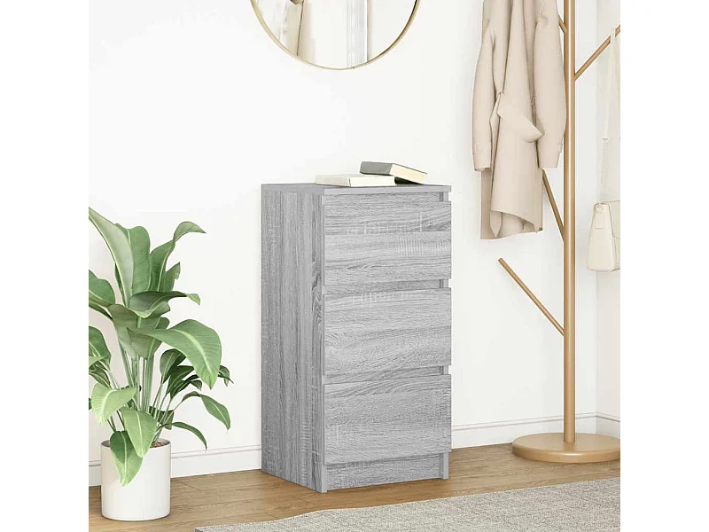 Credenza | Buffet | Armadio Grigio Sonoma 37,5x35x76 cm in Legno Multistrato