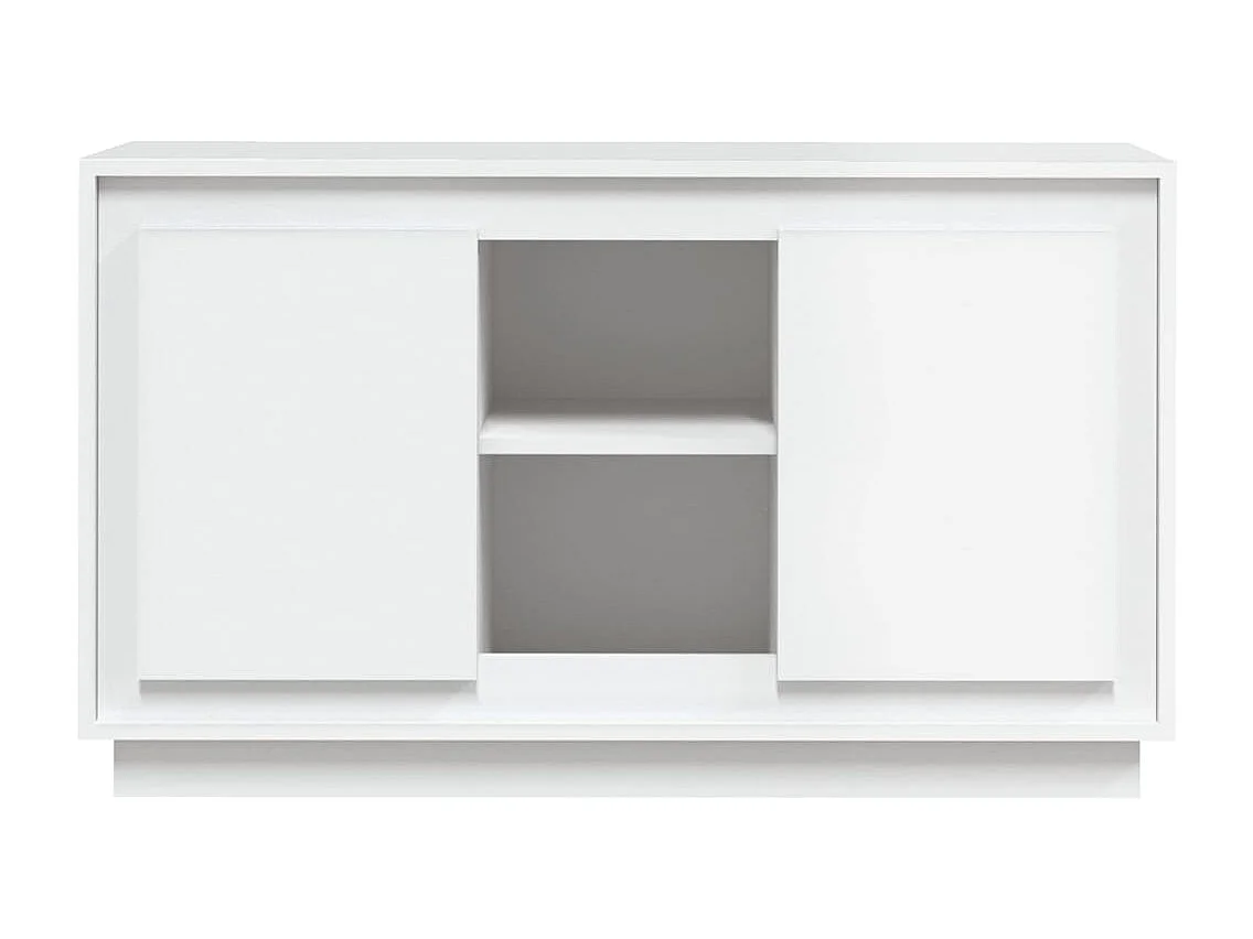 Buffet | Bahut | Meuble de rangement blanc 102x35x60 cm bois d'ingénierie