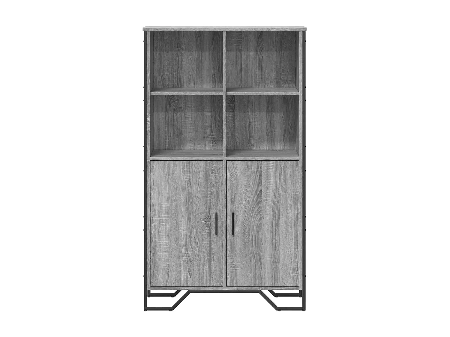 Buffet | Bahut | Meuble de rangement haut sonoma gris 79,5x35,5x137,5 cm bois d'ingénierie