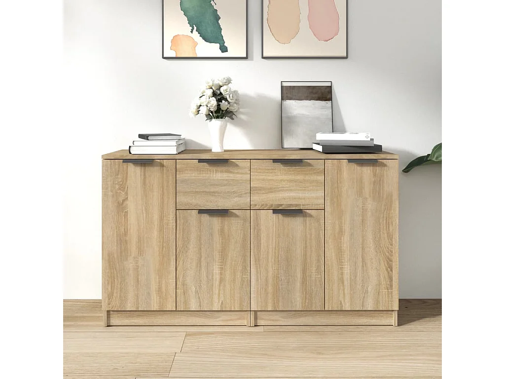 Credenze | Buffet | Armadi 2 pz Rovere Sonoma 60x30x70 cm in Legno Multistrato