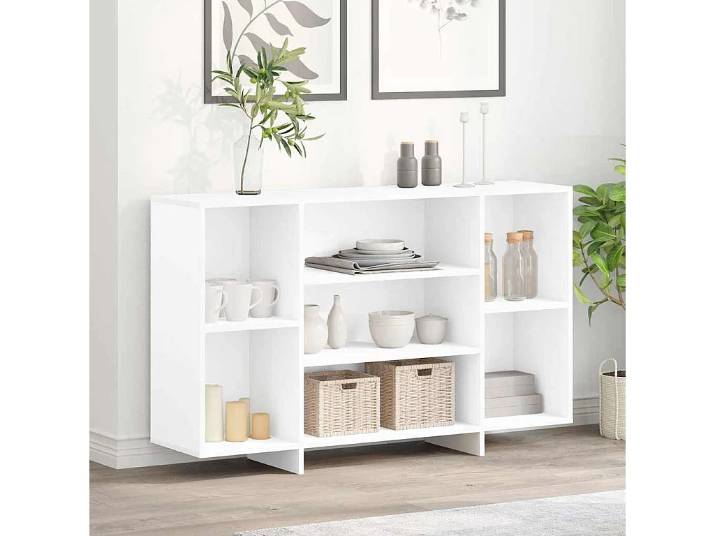 Buffet | Bahut | Meuble de rangement blanc 120x30x75 cm bois d'ingénierie