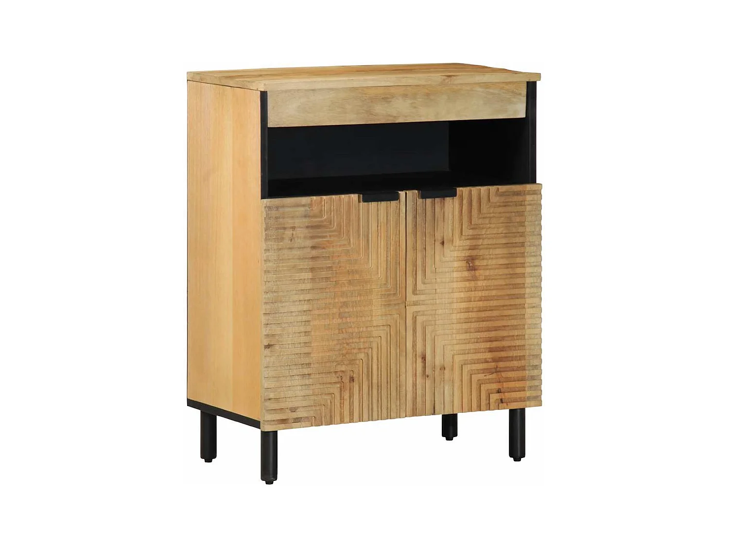 Buffet | Bahut | Meuble de rangement marron 60x33x75 cm bois massif de manguier