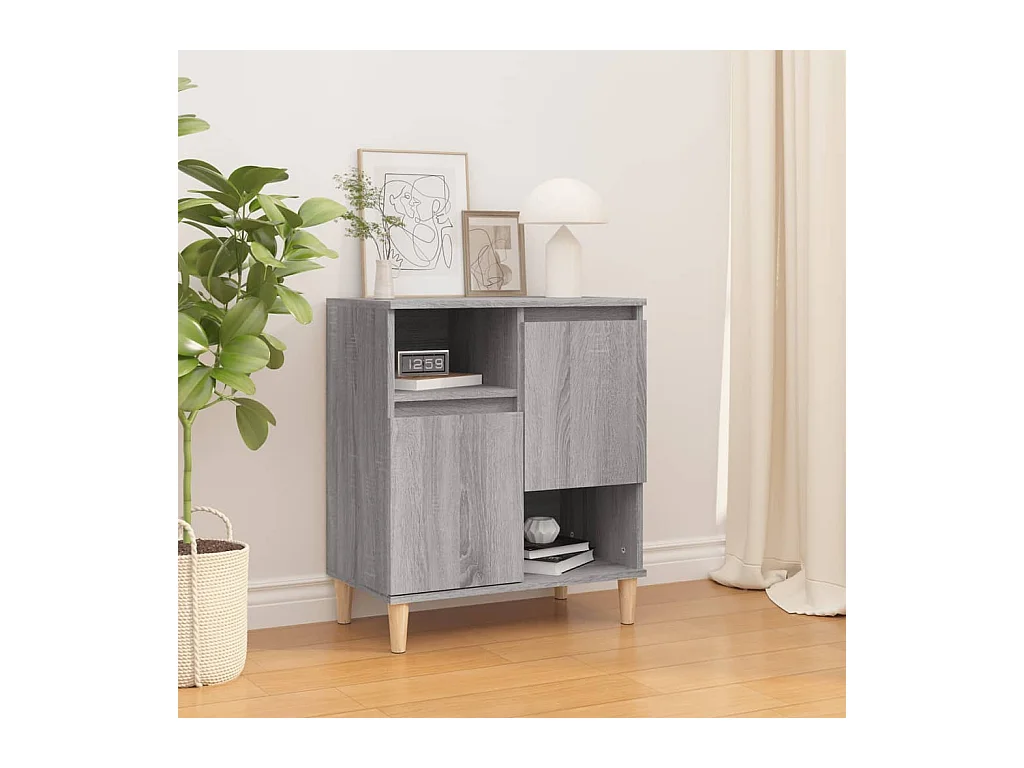Buffet | Bahut | Meuble de rangement Sonoma gris 60x35x70 cm Bois d'ingénierie