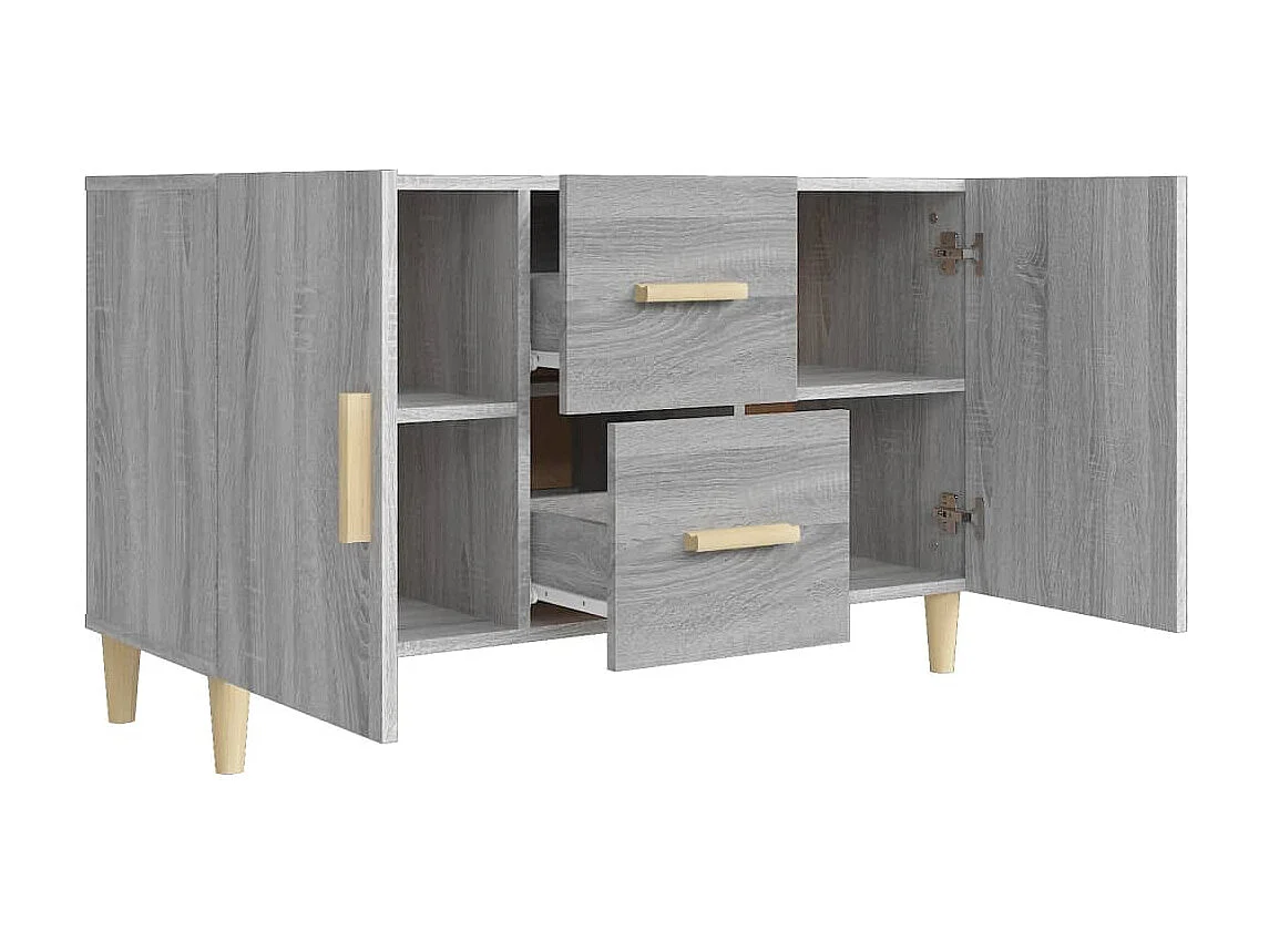 Buffet | Bahut | Meuble de rangement sonoma gris 100x36x60 cm bois d'ingénierie