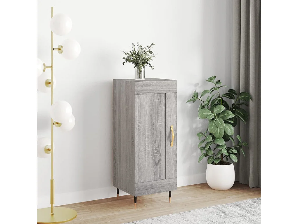 Credenza | Buffet | Armadio Grigio Sonoma 34,5x34x90 cm in Legno Multistrato