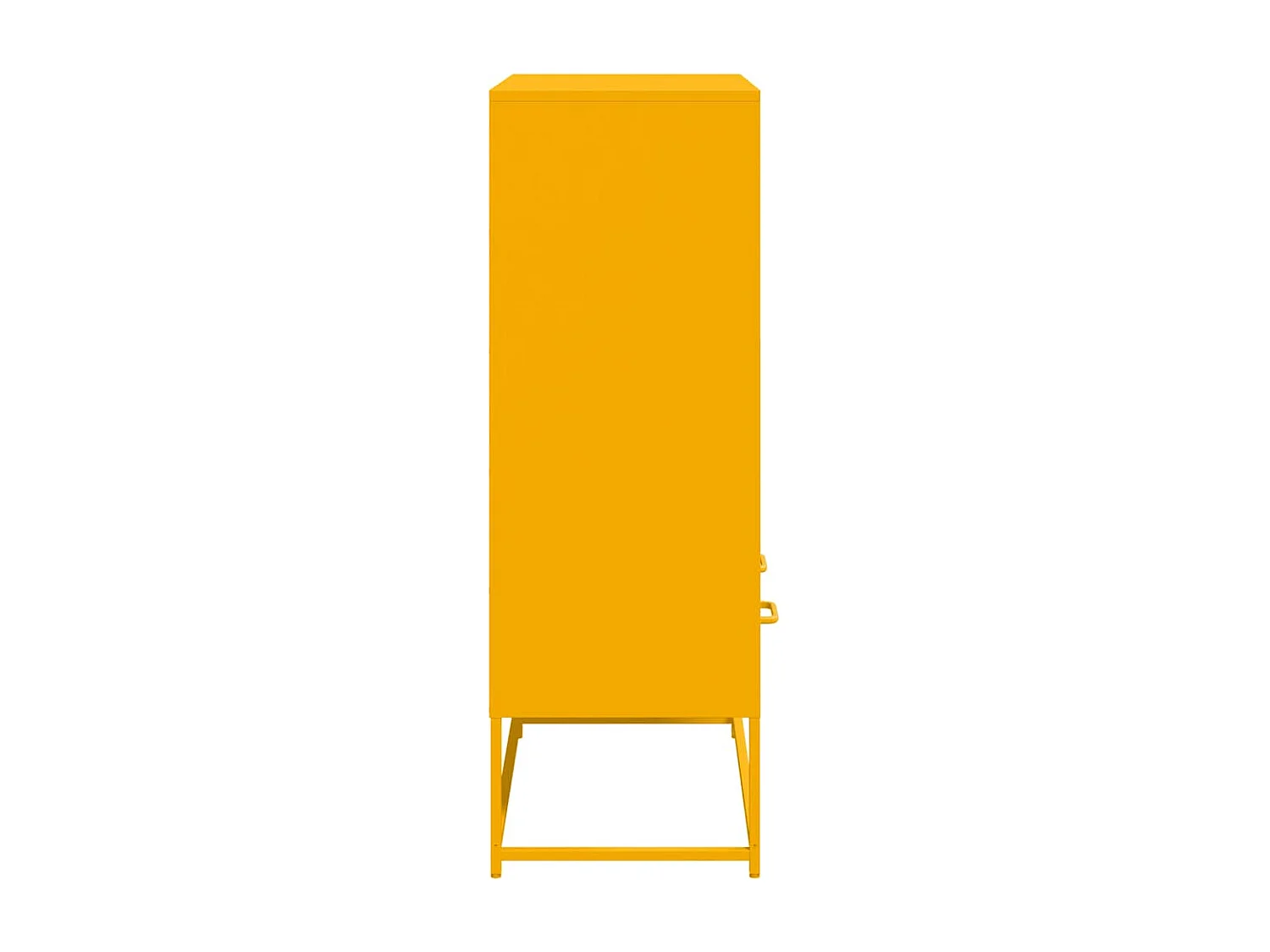 Credenza | Buffet | Armadio Giallo Senape 68x39x111,5 cm in Acciaio