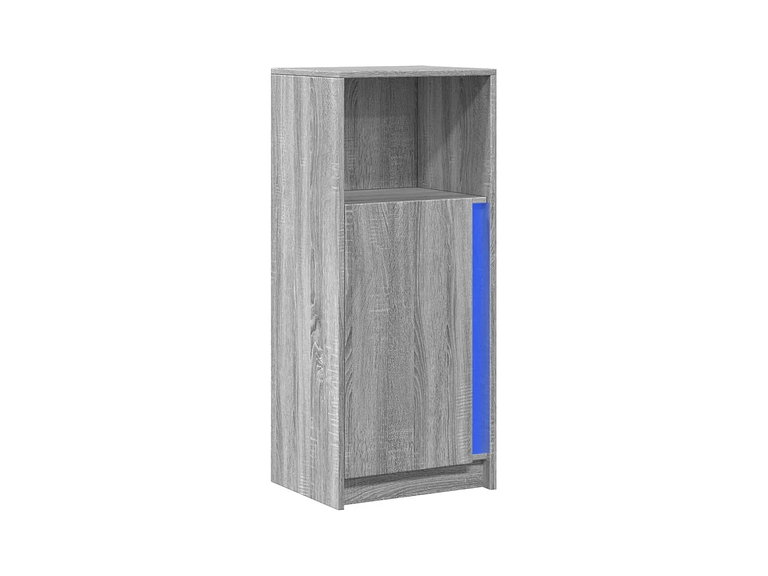 Buffet | Bahut | Meuble de rangement avec LED sonoma gris 42,5x34x100 cm bois d'ingénierie