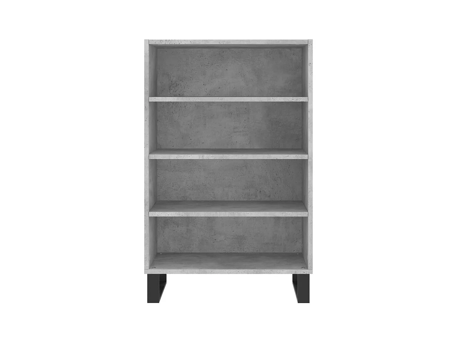 Buffet | Bahut | Meuble de rangement haut gris béton 57x35x90 cm bois d'ingénierie