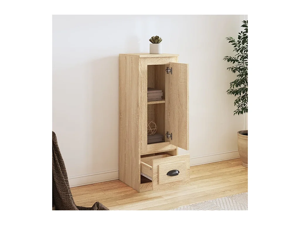 Credenza | Buffet | Armadio Rovere Sonoma 36x35,5x103,5 cm in Legno Multistrato