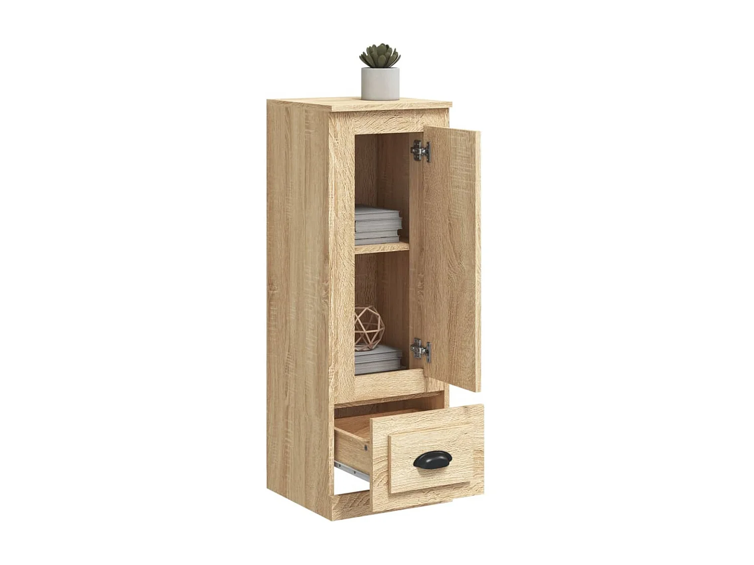 Buffet | Bahut | Meuble de rangement haut chêne sonoma 36x35,5x103,5 cm bois d'ingénierie