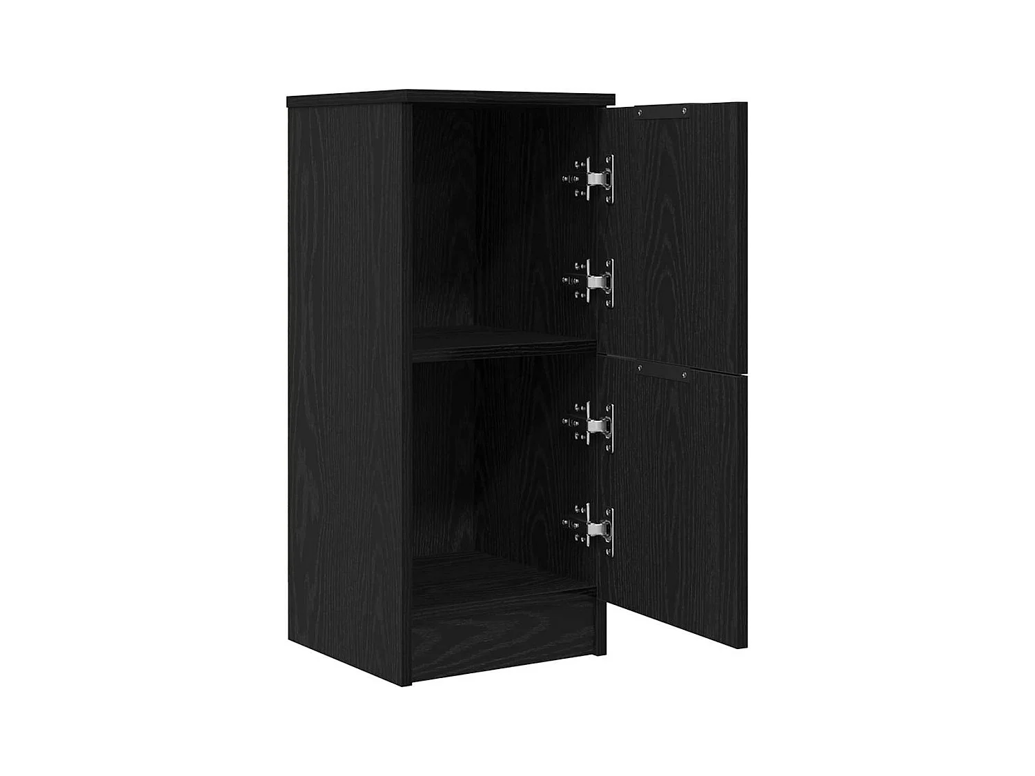 Buffets | Bahuts | Meuble de rangement 2 pcs en Chêne Noir, 30x30x70 cm, Fabriqué en Bois d'Ingénierie