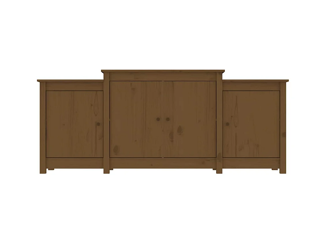 Buffet | Bahut | Meuble de rangement Marron miel 164x37x68 cm Bois massif de pin