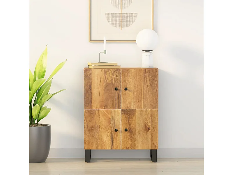 Buffet | Bahut | Meuble de rangement avec 4 portes 60x33x75 cm bois massif de manguier