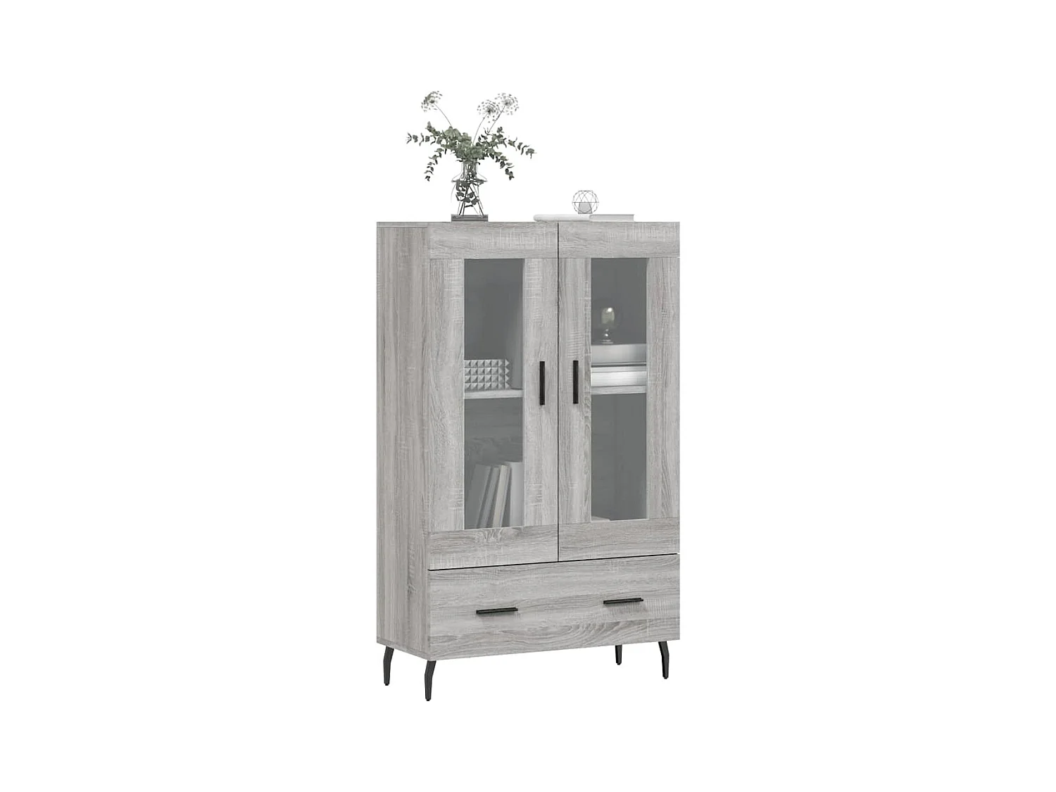 Buffet | Bahut | Meuble de rangement haut sonoma gris 69,5x31x115 cm bois d'ingénierie